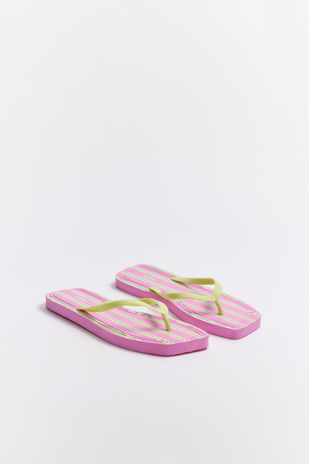 Сабо-вьетнамки с цветной подошвой - цвет розовый - 5