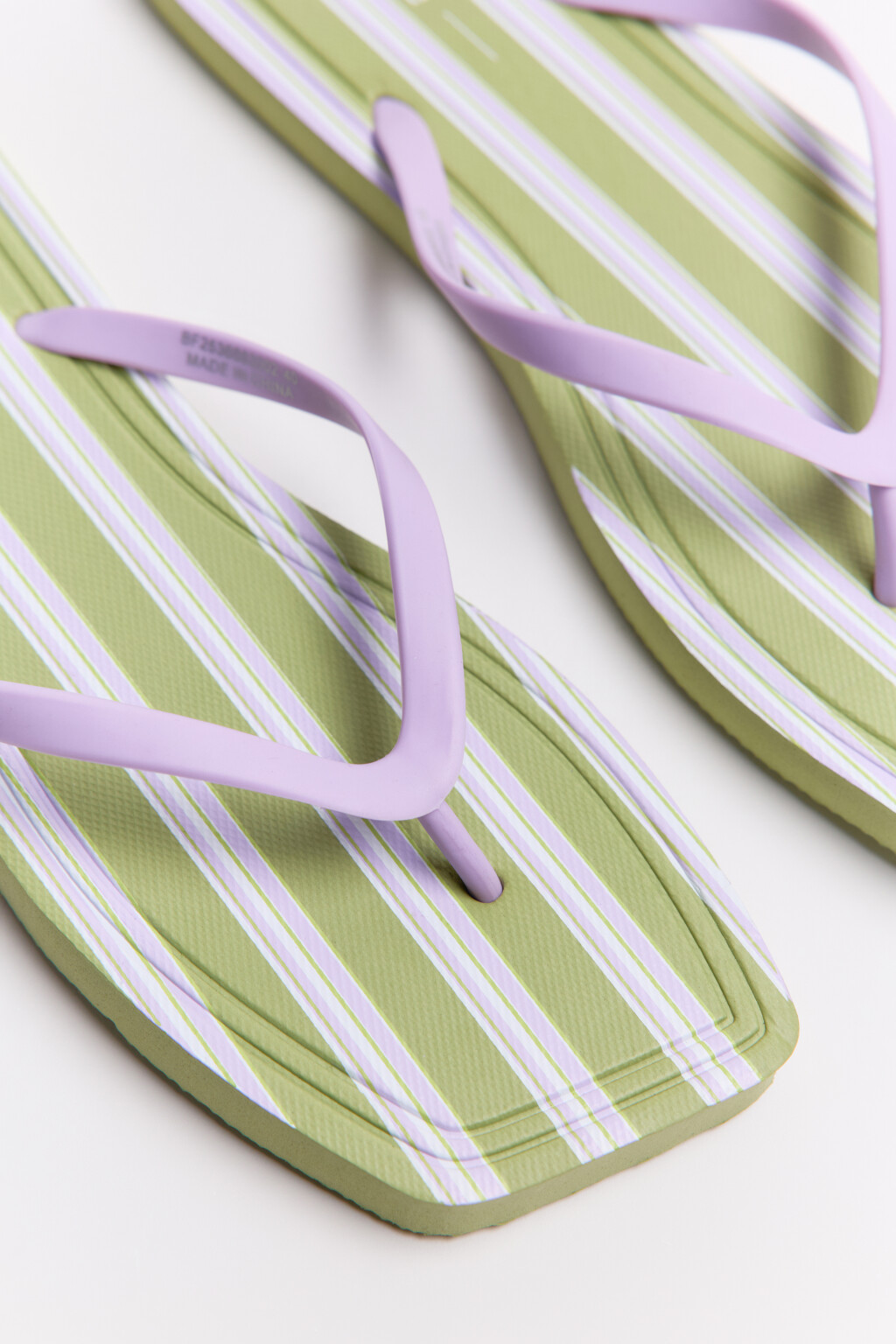 Сабо-вьетнамки с цветной подошвой - цвет мультиколор - 7