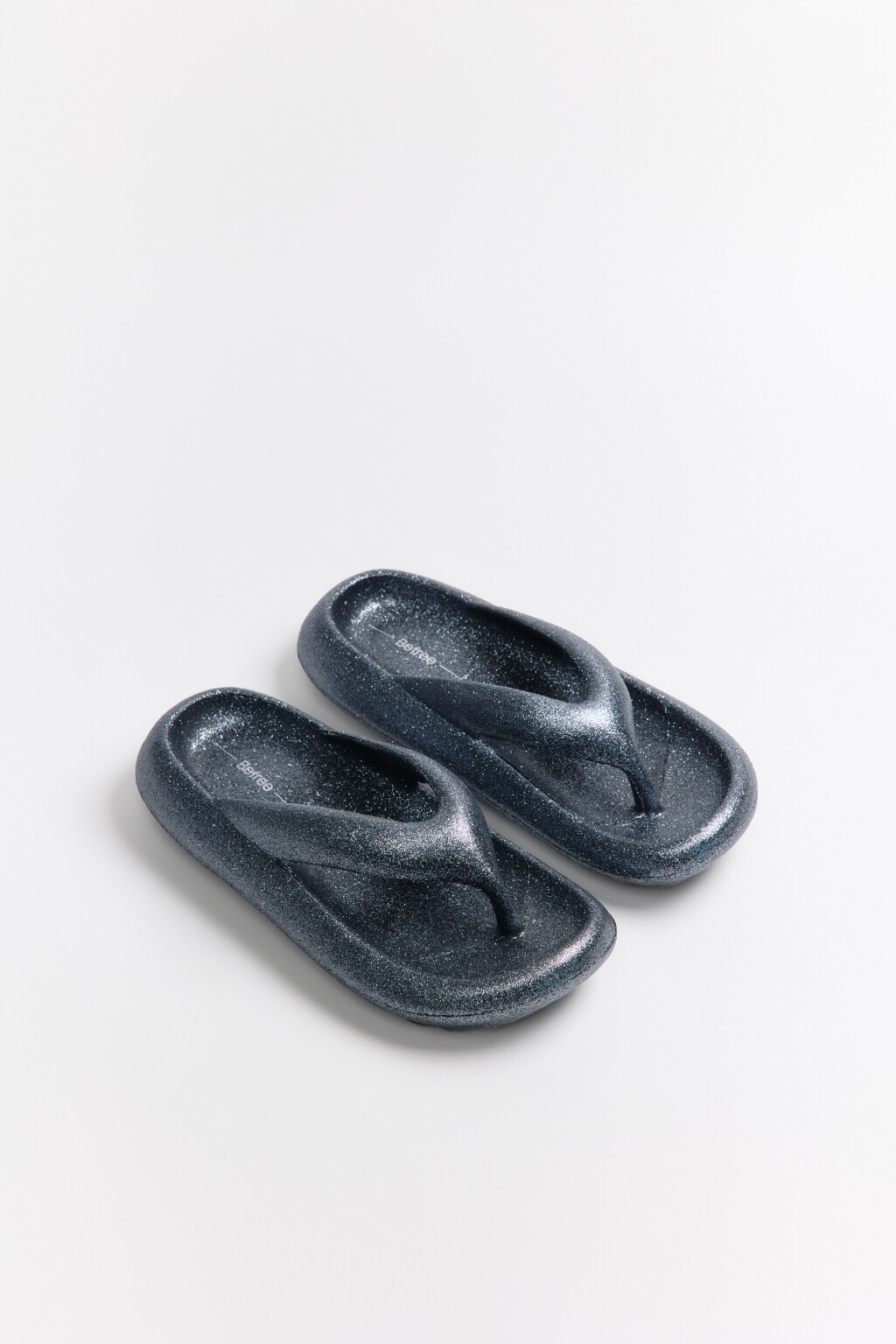 Сабо-вьетнамки на платформе - цвет серый - 3