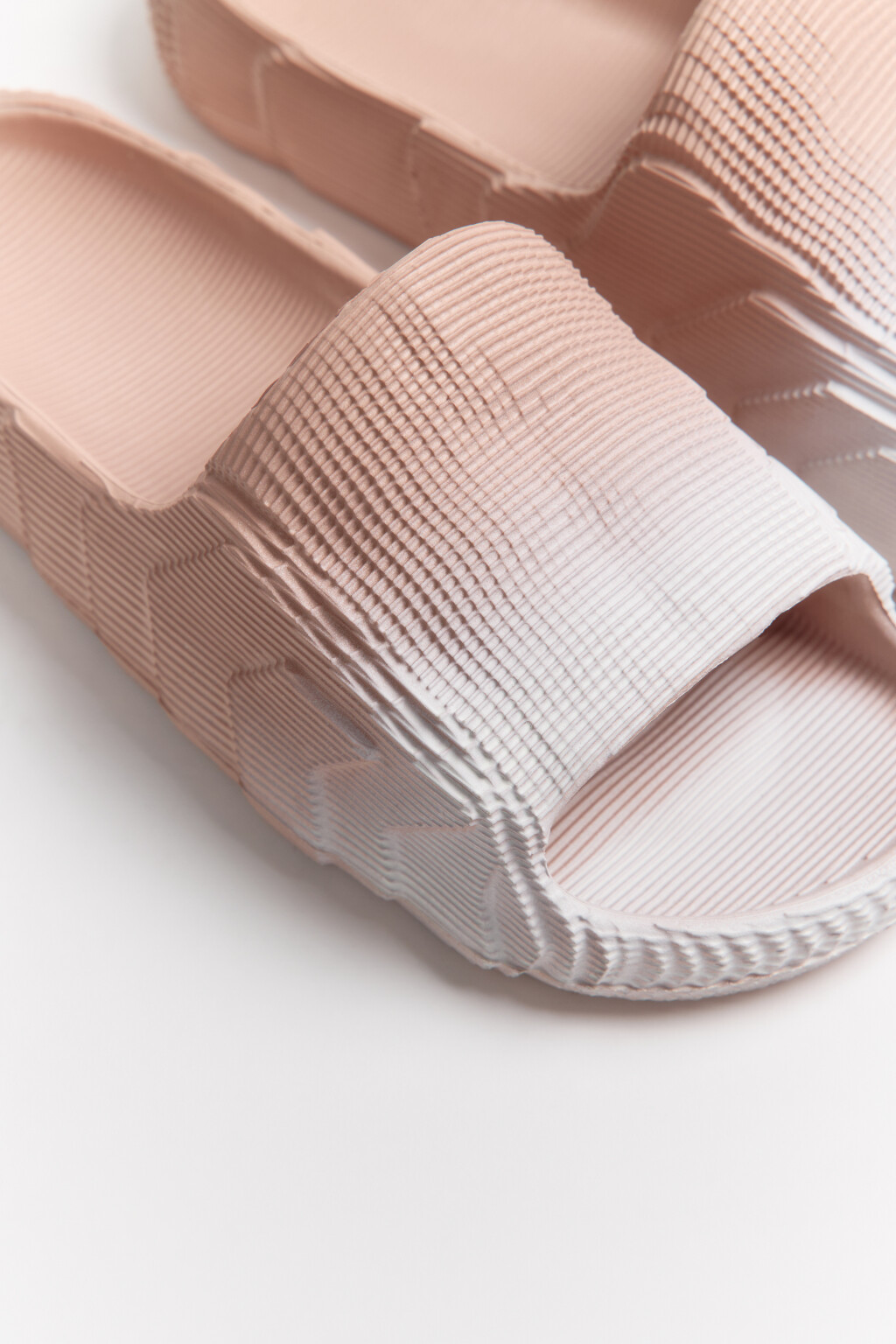 Сабо из фактурного материала - цвет розовый - 6