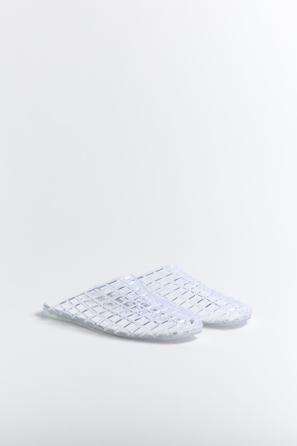 Сабо с верхом из прозрачной сетки - цвет белый - 6