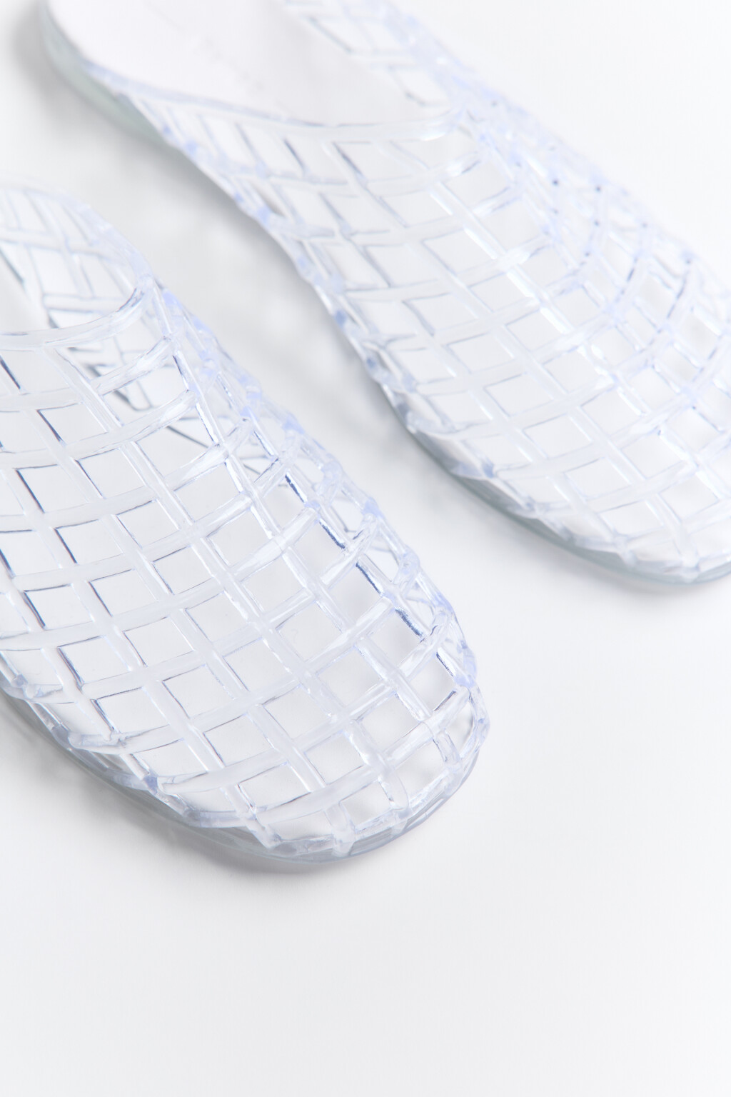Сабо с верхом из прозрачной сетки - цвет белый - 7
