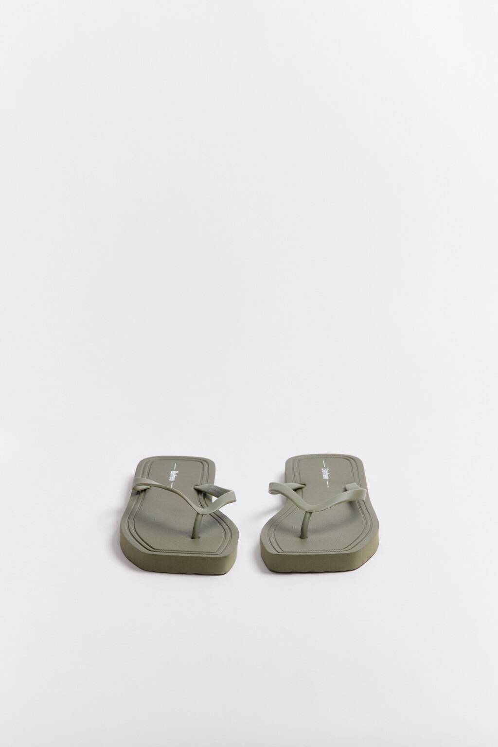 Сабо-вьетнамки на плоской подошве - цвет зеленый - 4