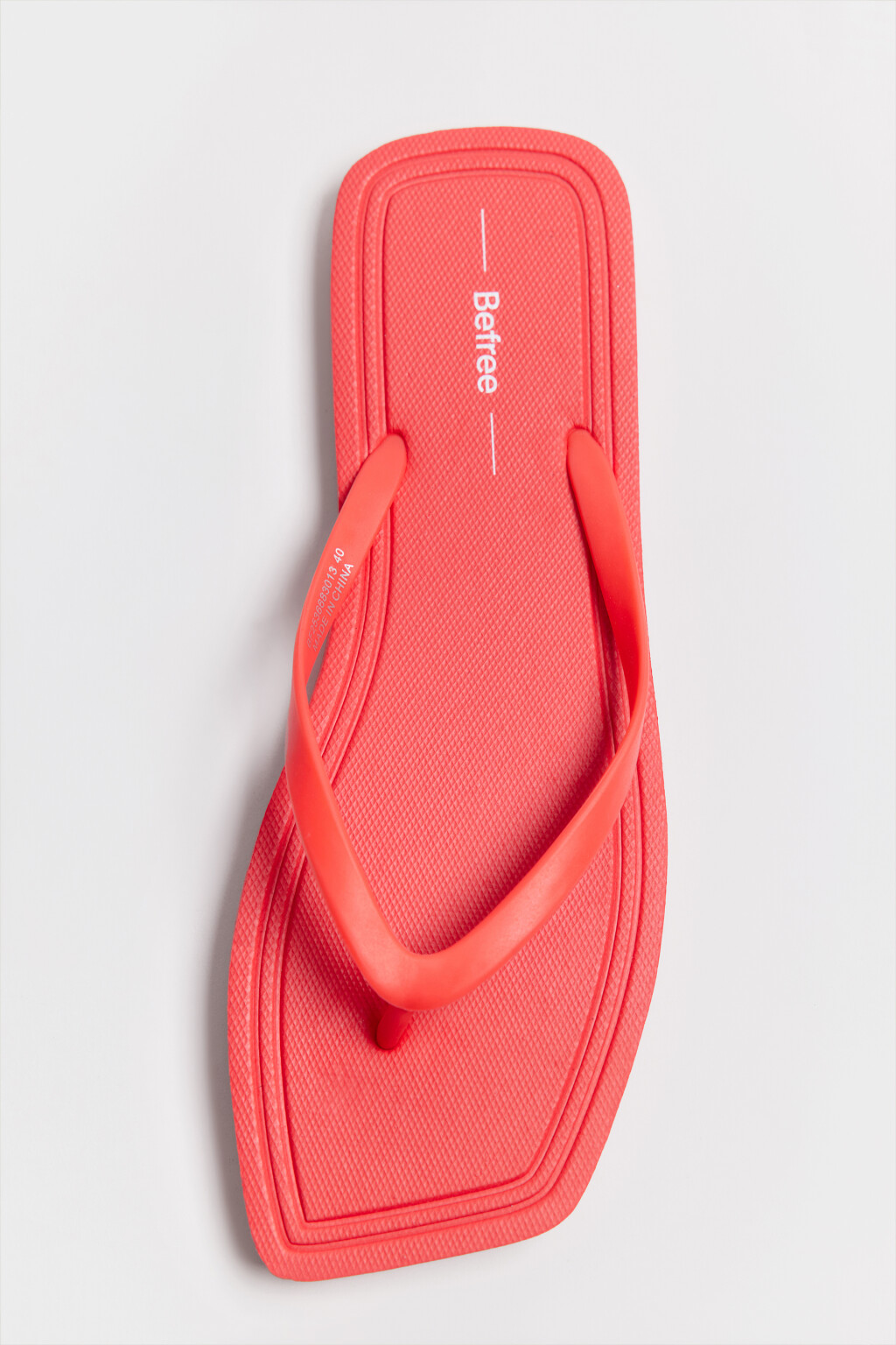 Сабо-вьетнамки на плоской подошве - цвет красный - 5