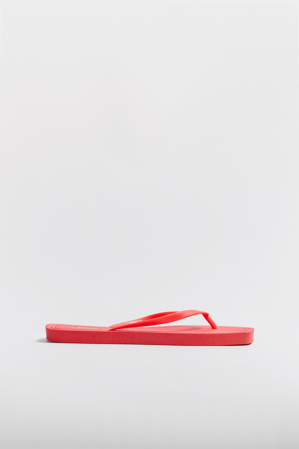 Сабо-вьетнамки на плоской подошве - цвет красный - 1