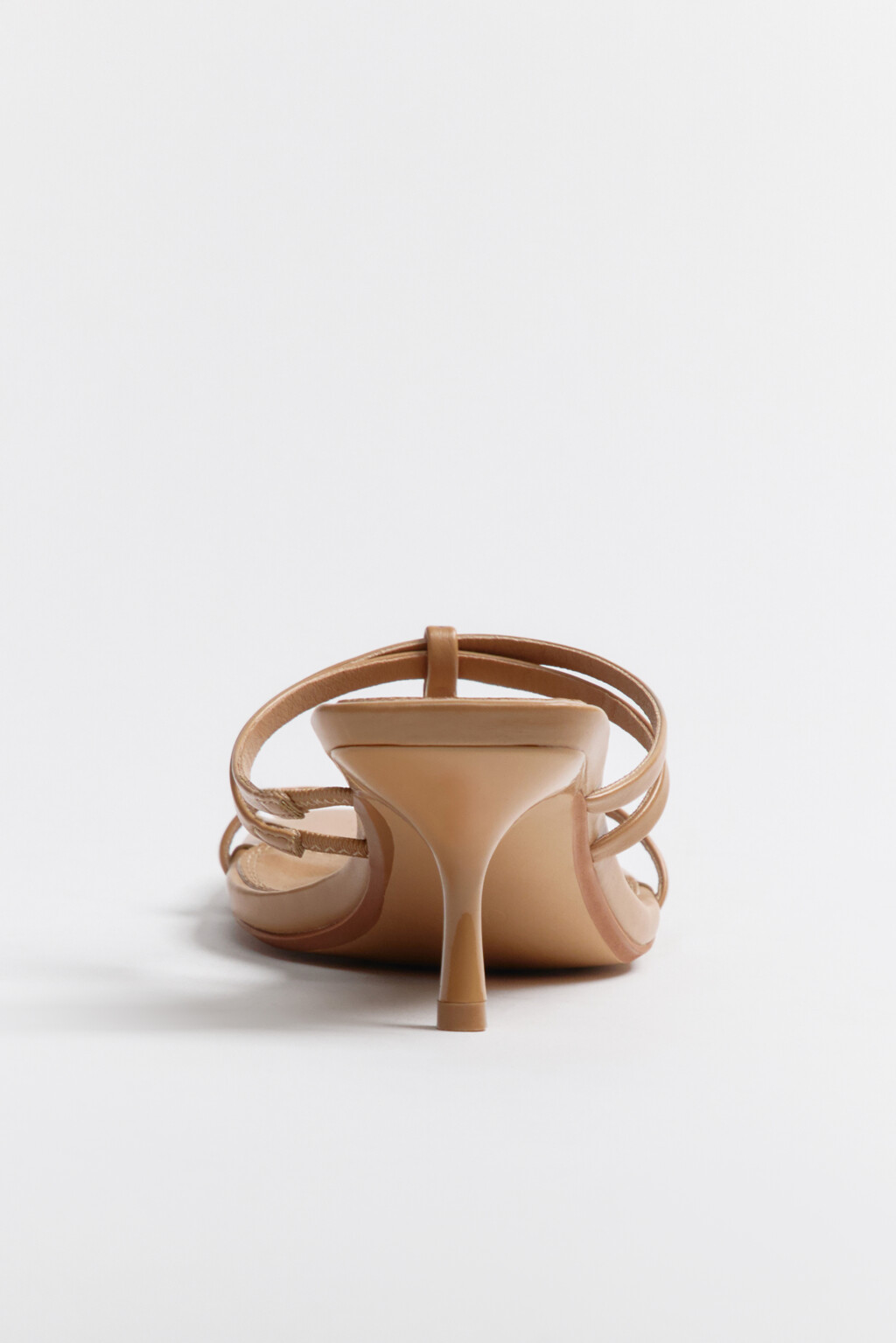 Сабо на тонком каблуке - цвет бежевый - 7