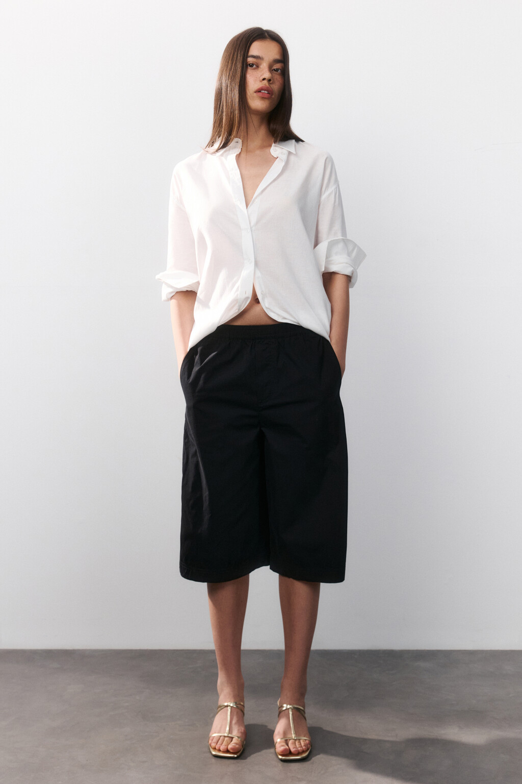 Сабо на тонком каблуке - цвет желтый - 7