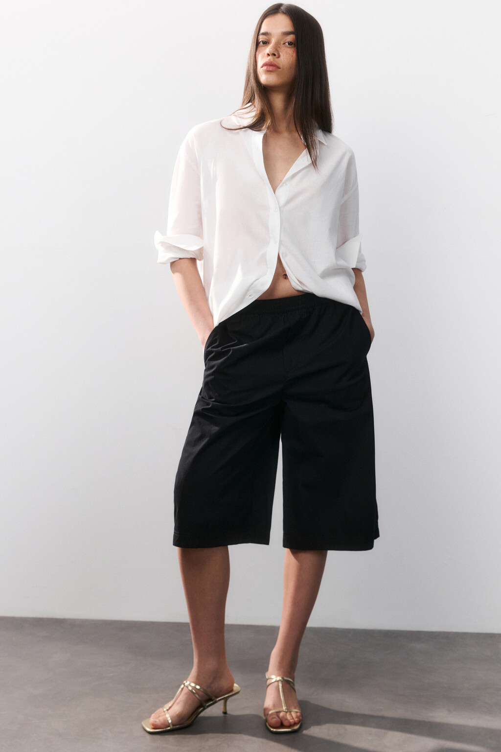 Сабо на тонком каблуке - цвет желтый - 8