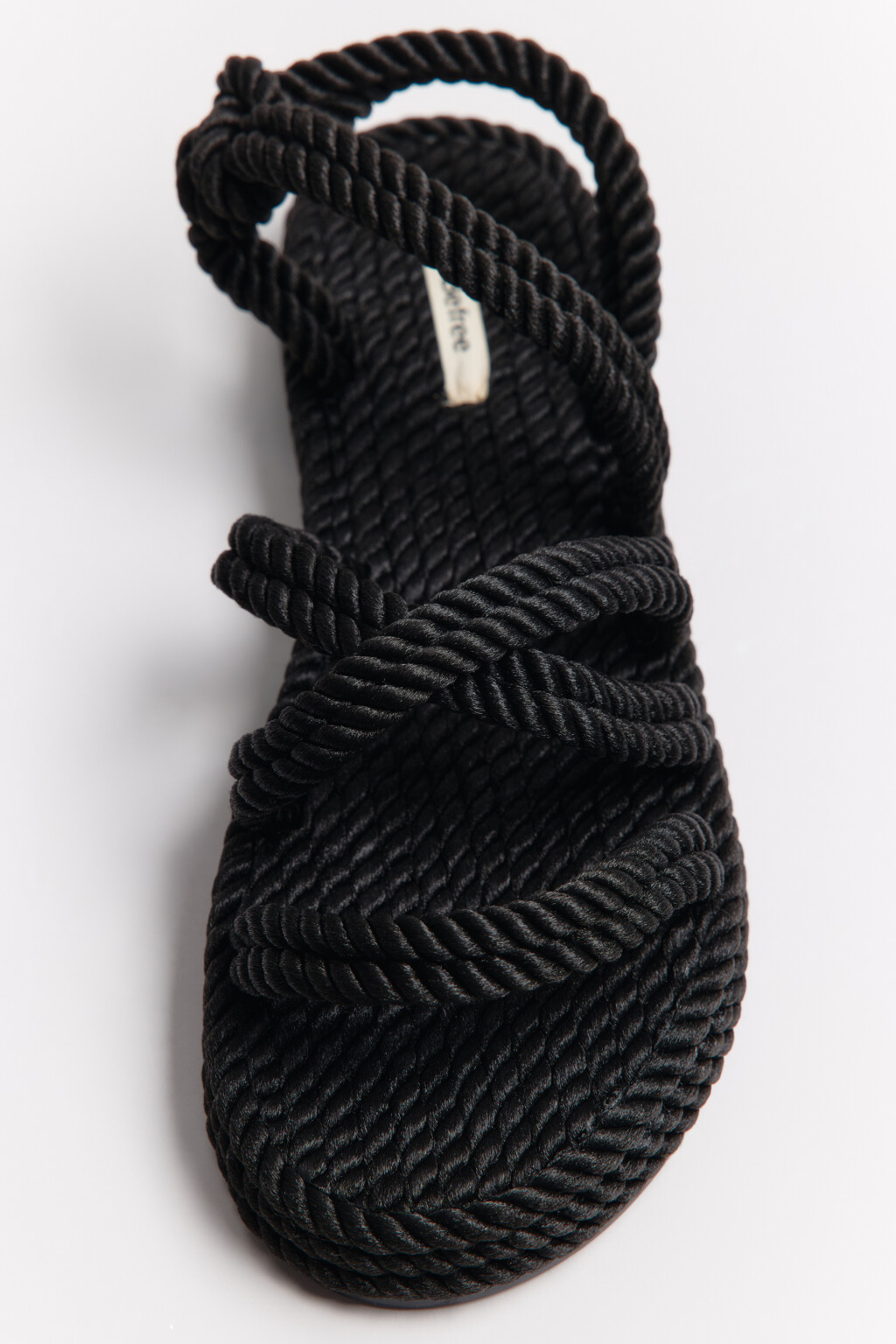 Сандалии плетеные с ремешками - цвет черный - 9