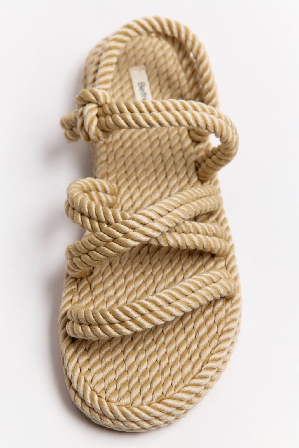 Сандалии плетеные с ремешками - цвет бежевый - 9