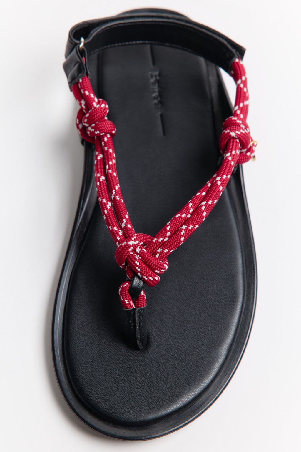 Сандалии с ремешками из корда - цвет красный - 3