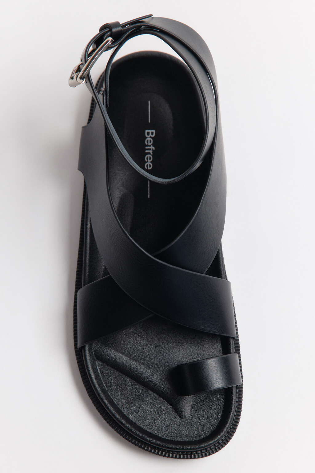 Сандалии с широкими ремешками - цвет черный - 8