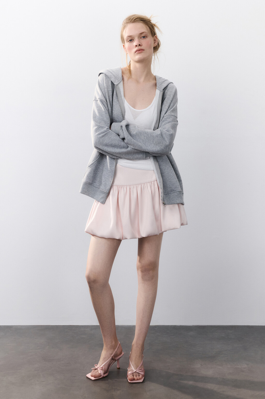 Босоножки на каблуке с квадратным мысом - цвет розовый - 3