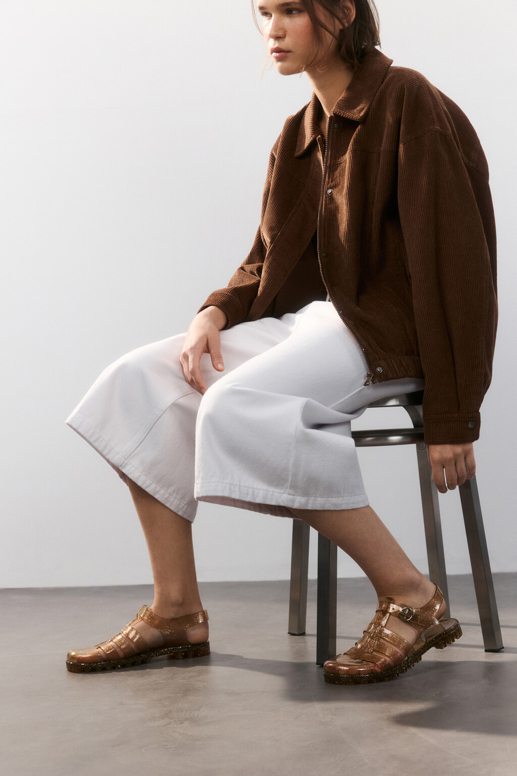 Сандалии jelly shoes прозрачные - цвет желтый - 2