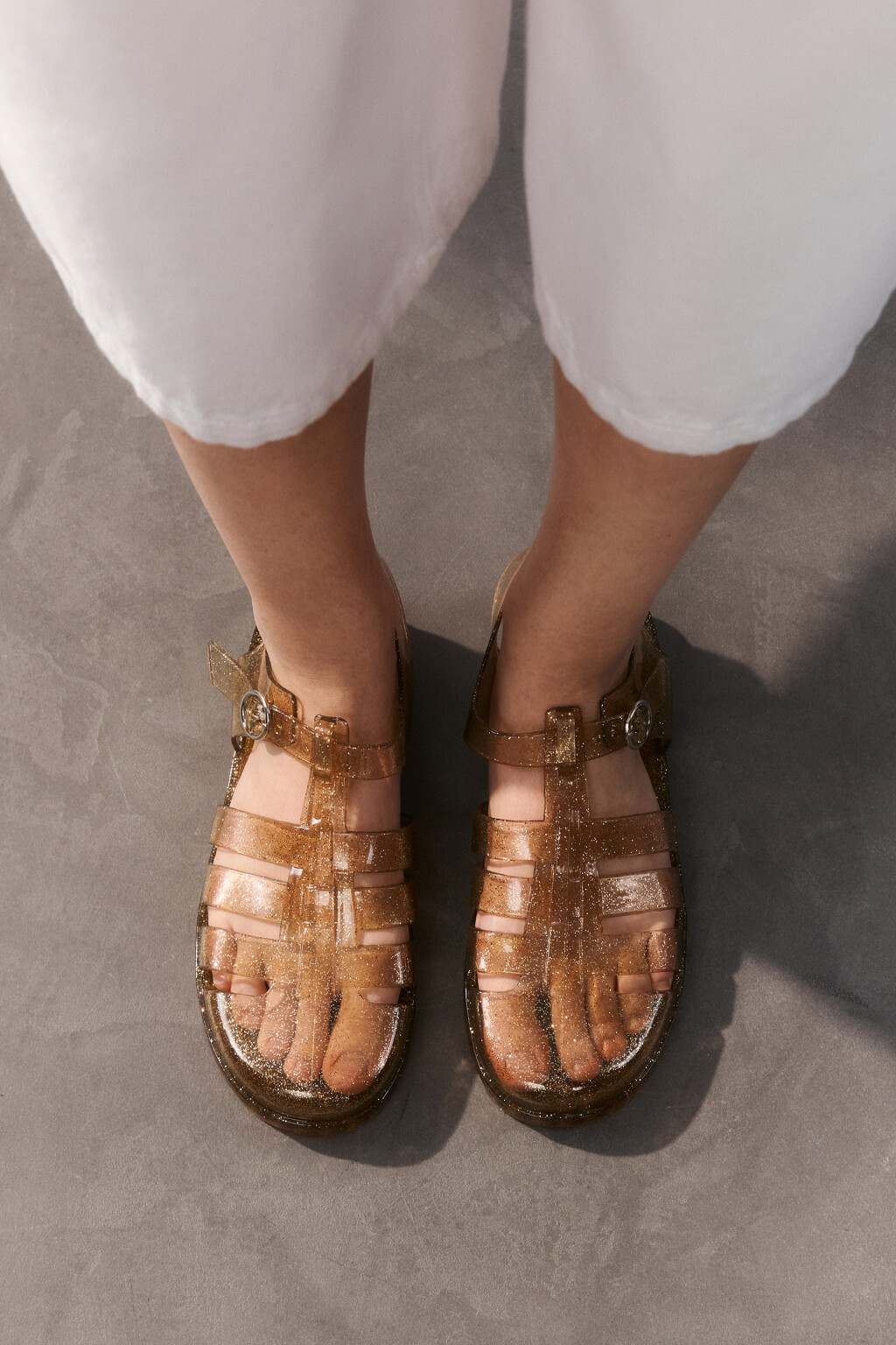 Сандалии jelly shoes прозрачные - цвет желтый - 3