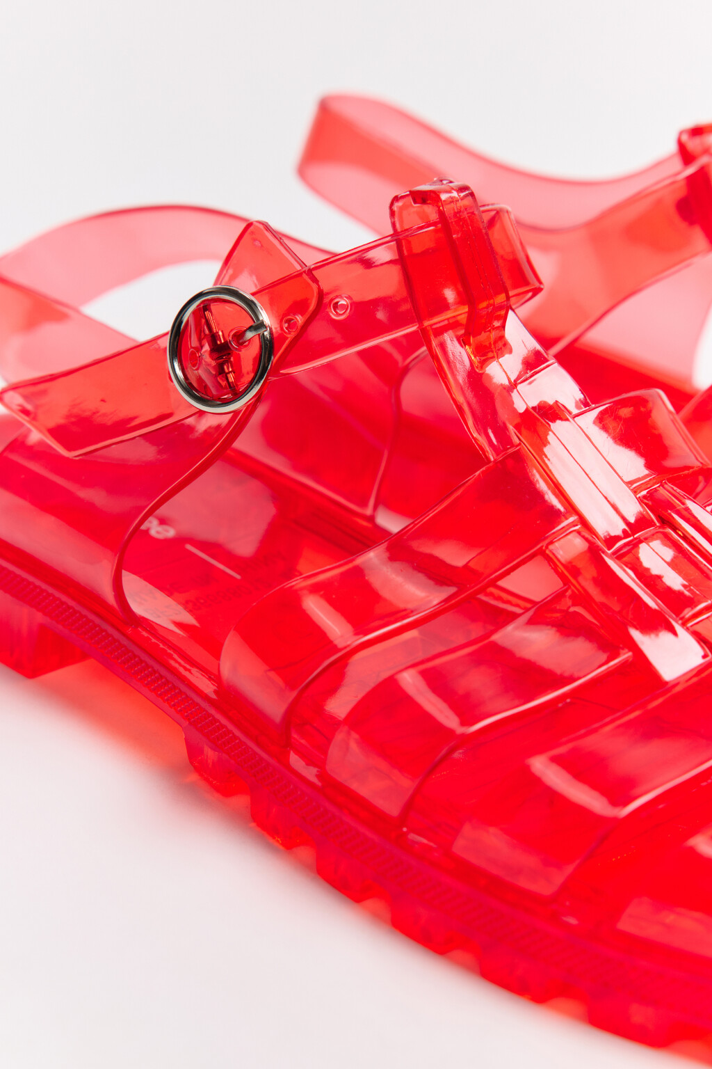 Сандалии jelly shoes прозрачные - цвет красный - 8