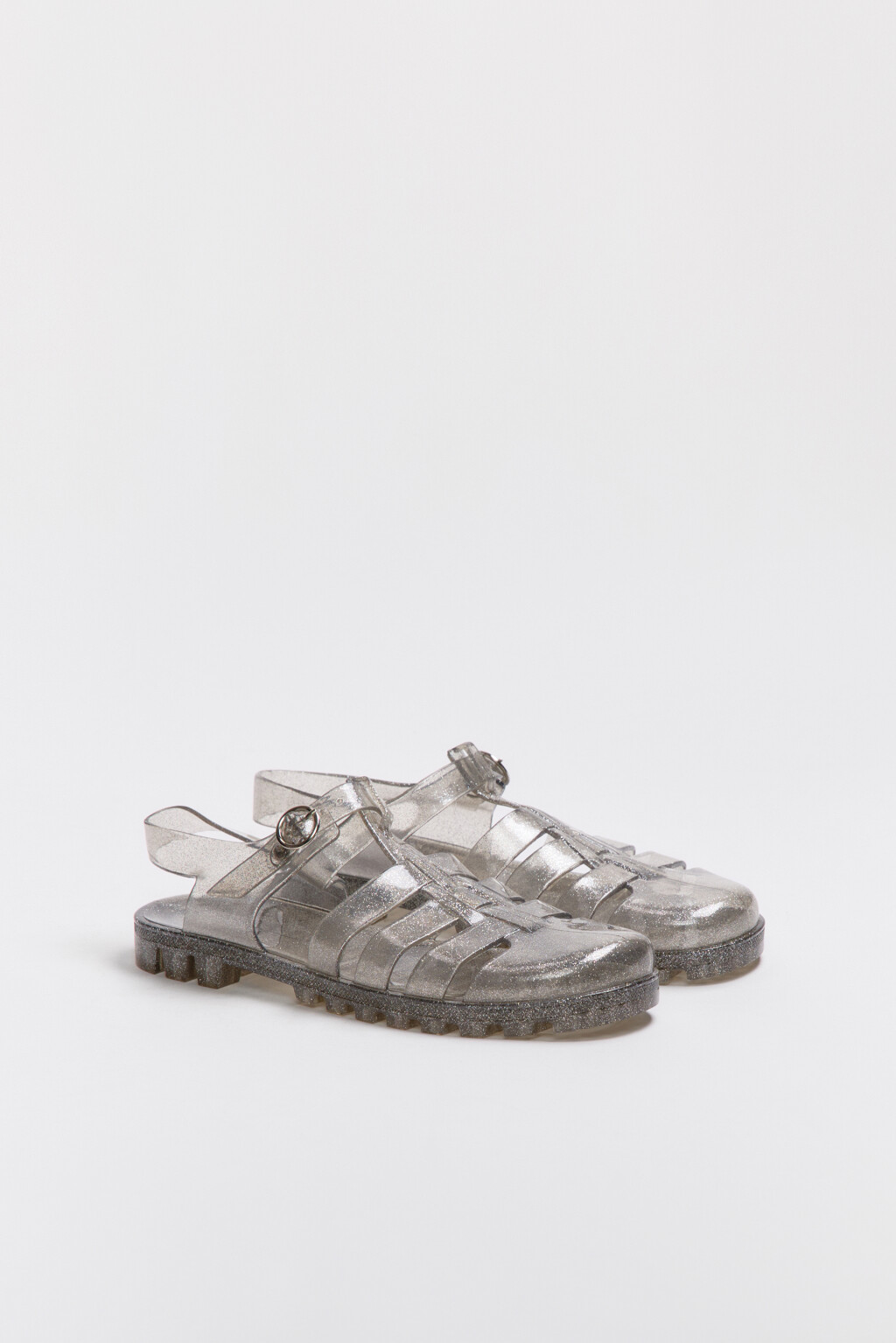 Сандалии jelly shoes прозрачные - цвет серый - 6