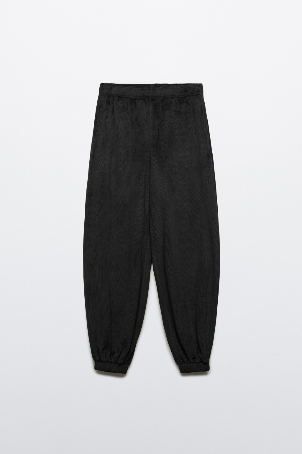Брюки-джоггеры вельветовые - цвет черный - 7