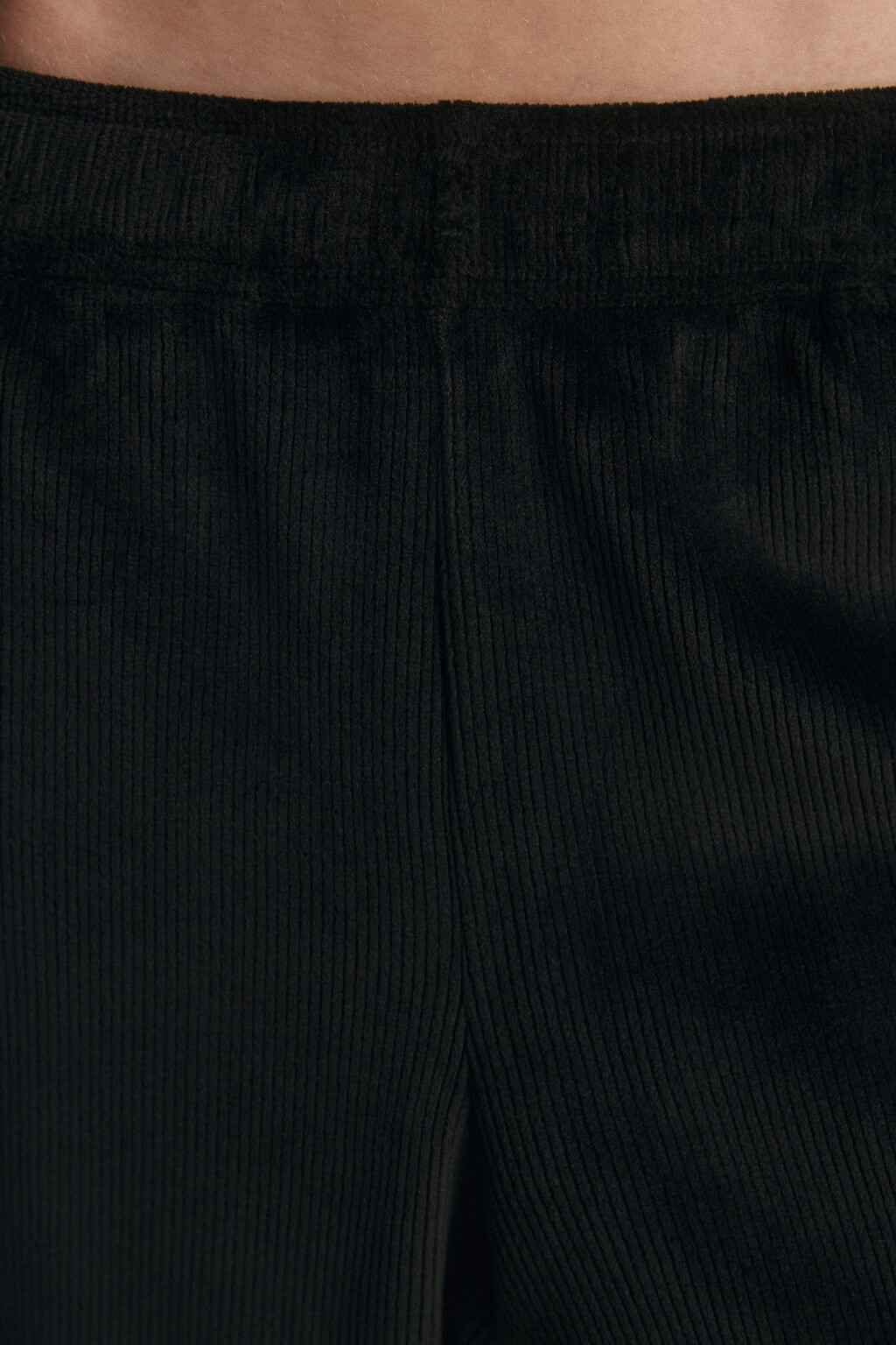 Брюки-джоггеры вельветовые - цвет черный - 5