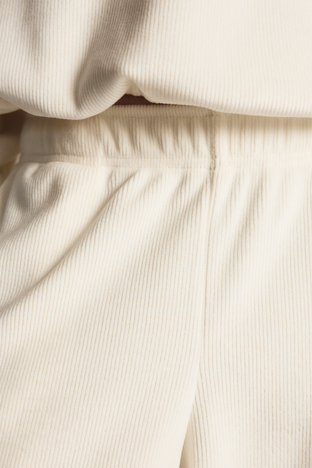 Брюки-джоггеры вельветовые - цвет молочный - 7