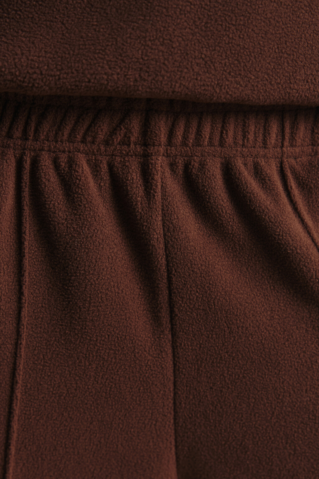 Брюки широкие флисовые - цвет коричневый - 6