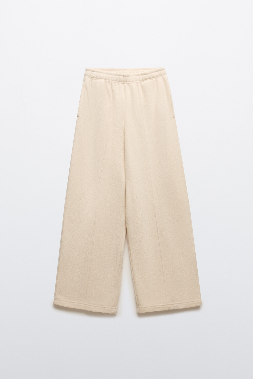 Брюки широкие флисовые - цвет бежевый - 7