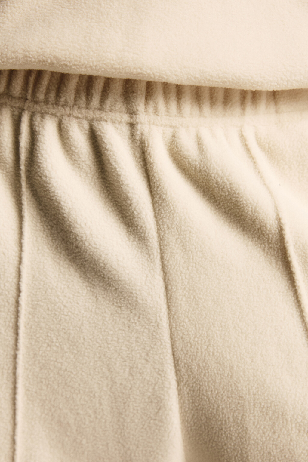 Брюки широкие флисовые - цвет бежевый - 5