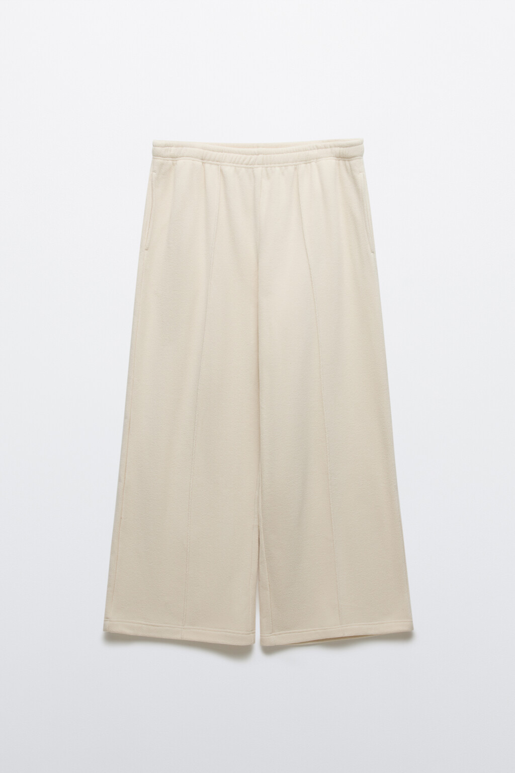 Брюки широкие флисовые - цвет бежевый - 7