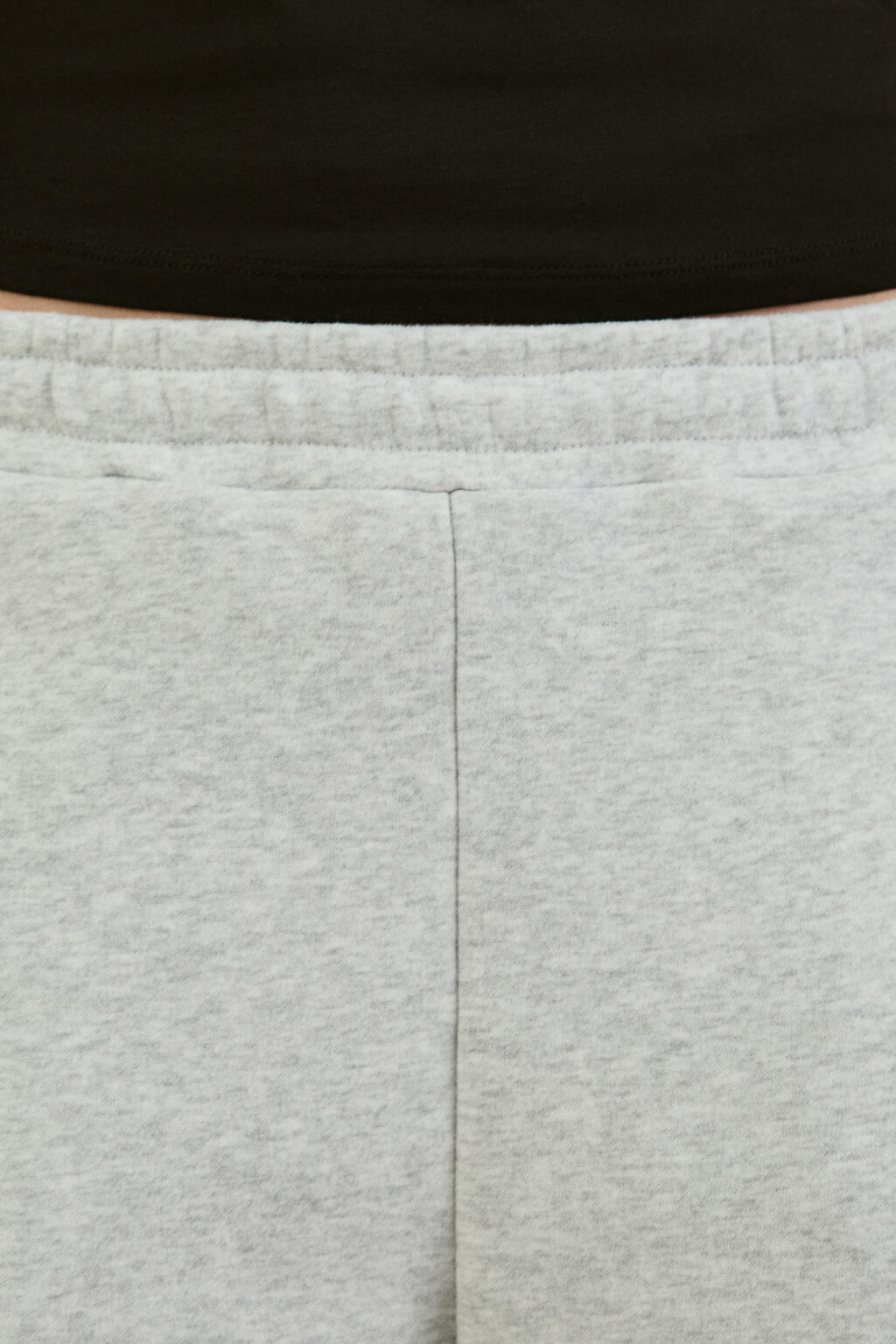 Брюки-джоггеры утепленные трикотажные - цвет серый - 5