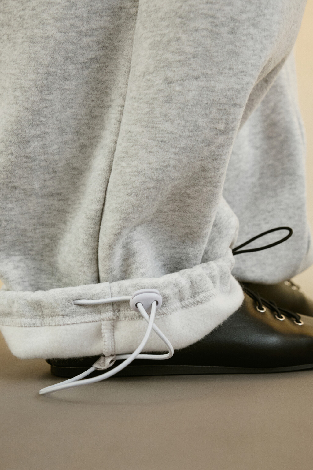 Брюки-джоггеры утепленные трикотажные - цвет серый - 7