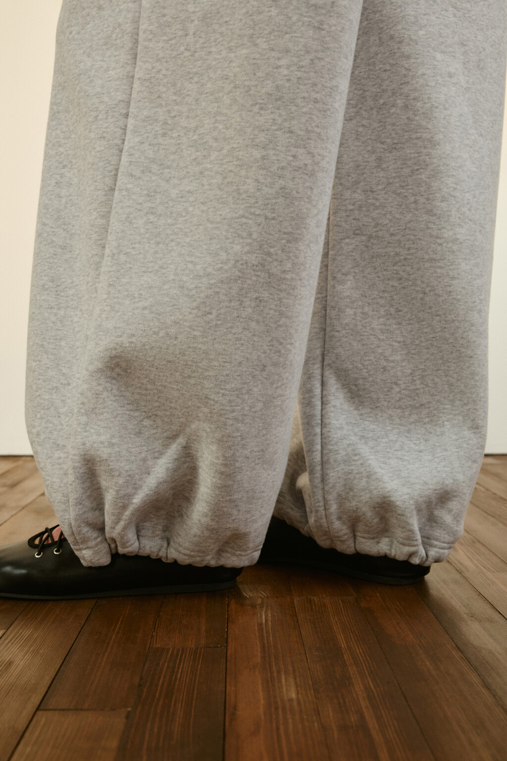 Брюки-джоггеры утепленные трикотажные - цвет серый - 9