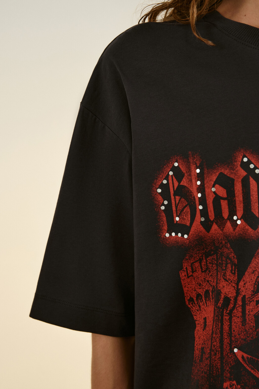 Футболка хлопковая с принтом - цвет серый - 6