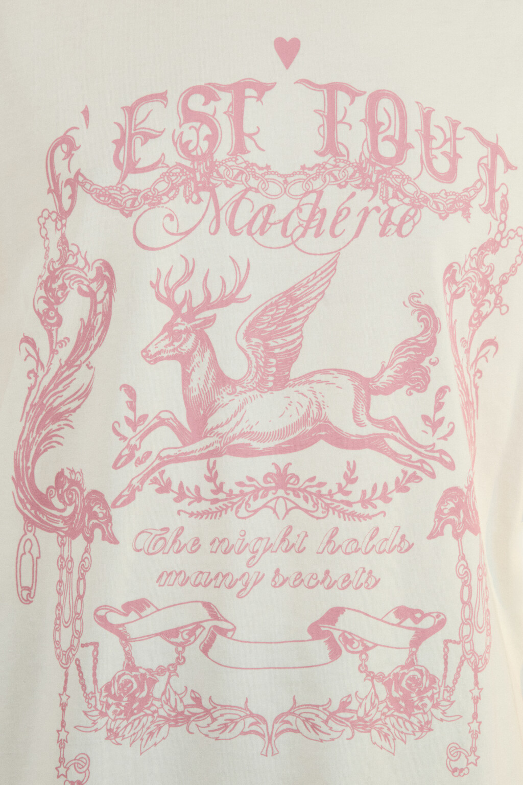 Футболка хлопковая с принтом - цвет бежевый - 5