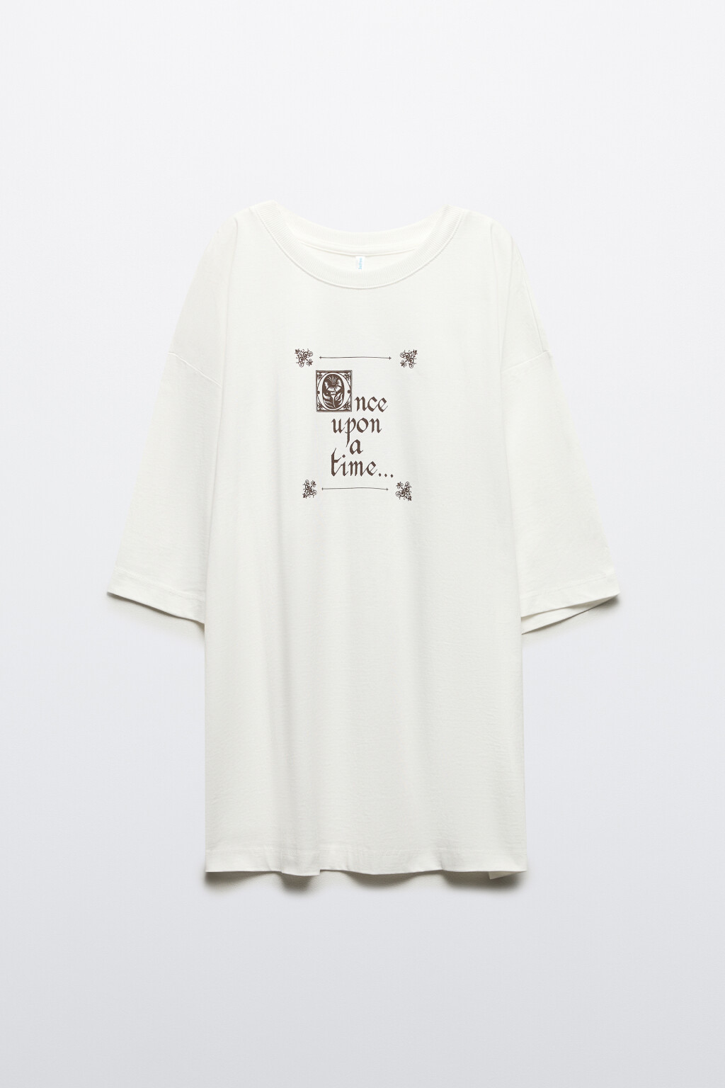 Футболка хлопковая с принтом - цвет белый - 7