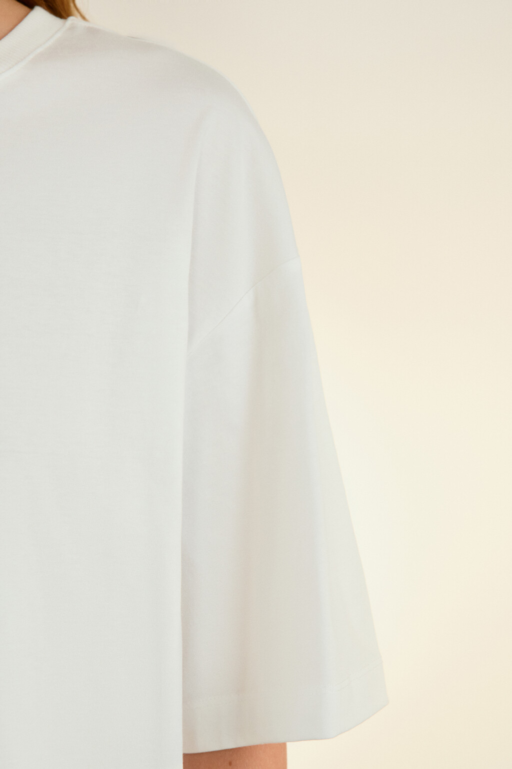 Футболка хлопковая с принтом - цвет белый - 6