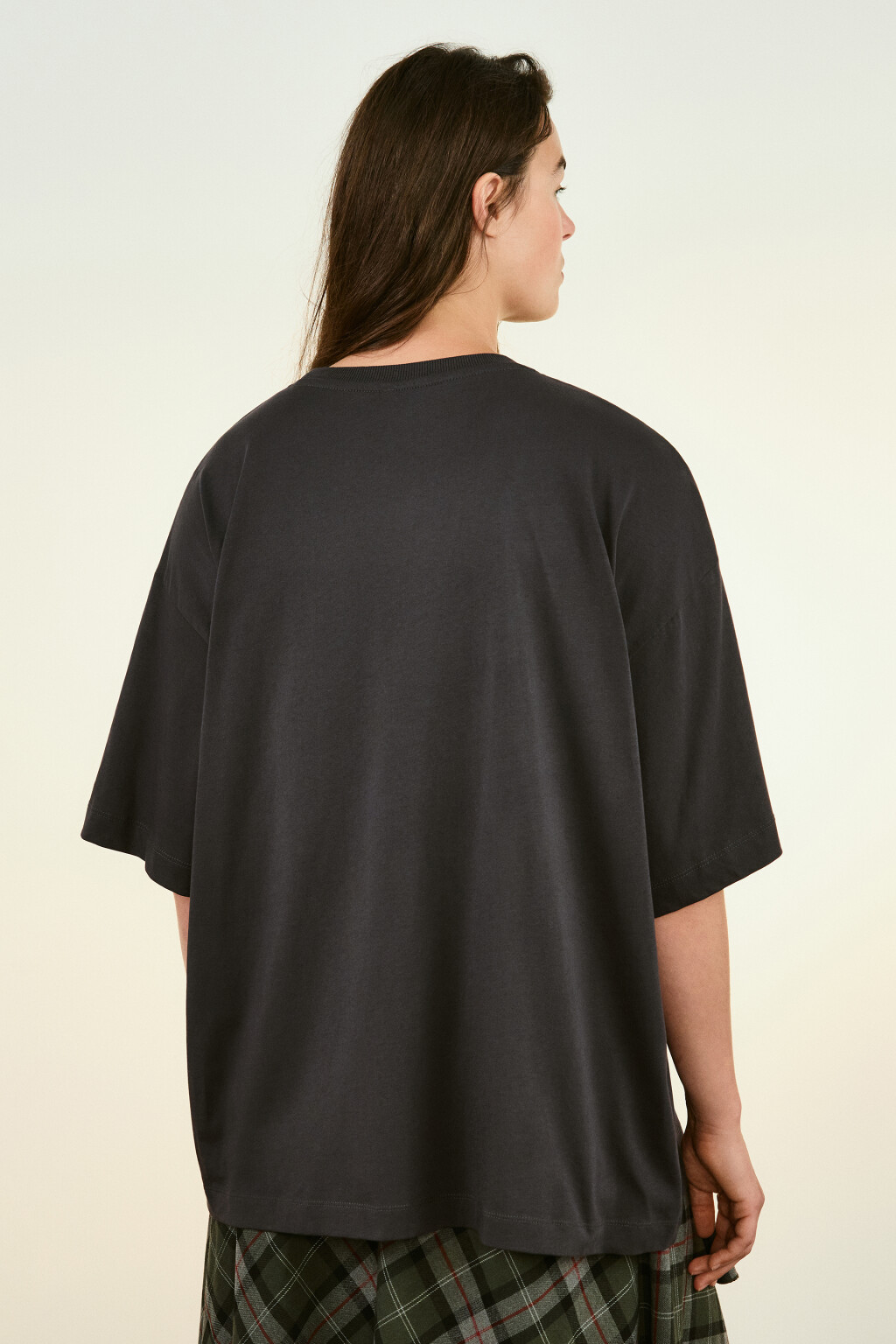 Футболка хлопковая с принтом - цвет серый - 3