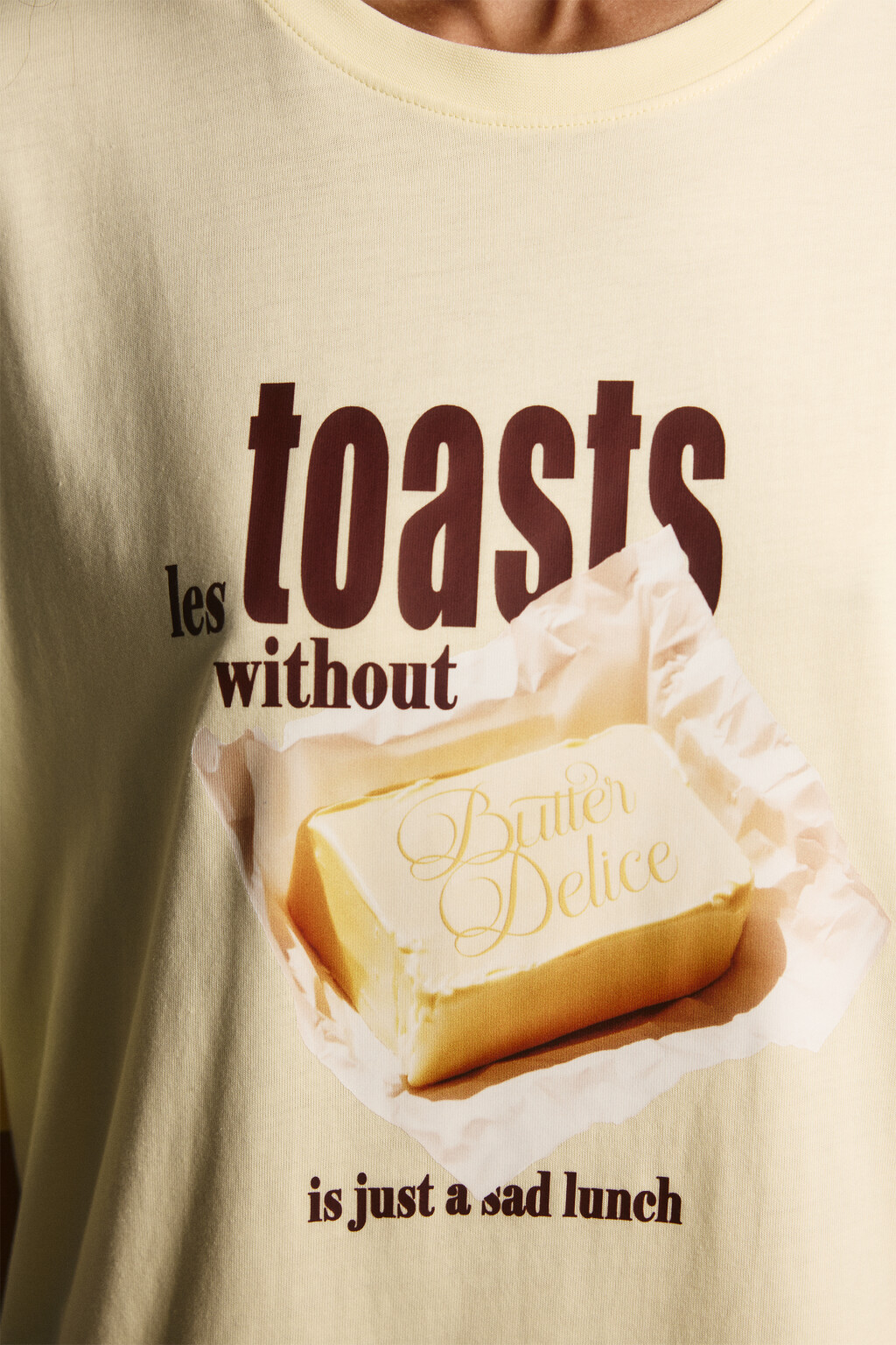 Футболка свободная с принтом - цвет желтый - 6