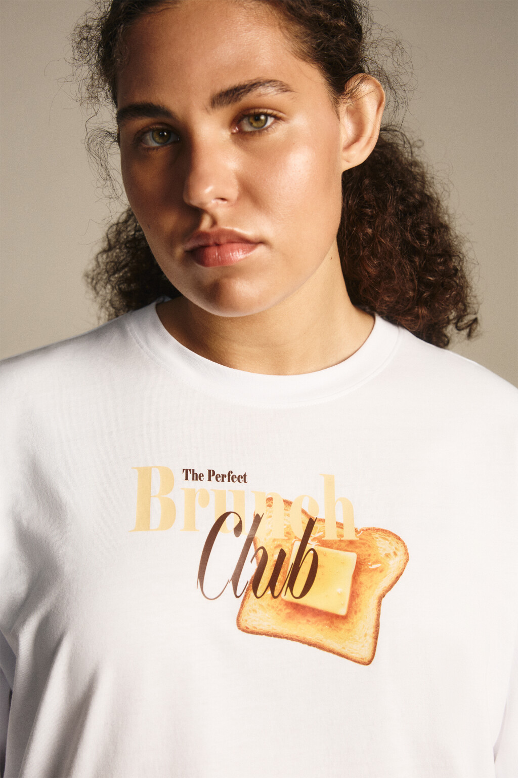 Футболка свободная с принтом - цвет белый - 7