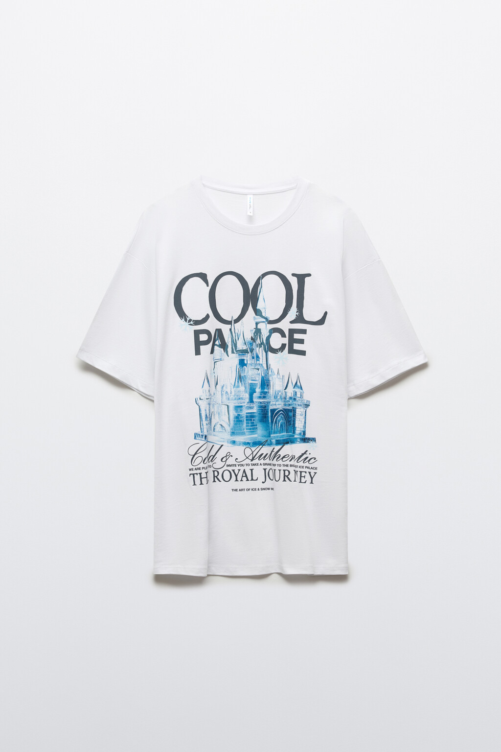 Футболка oversize с принтом-надписью - цвет белый - 7