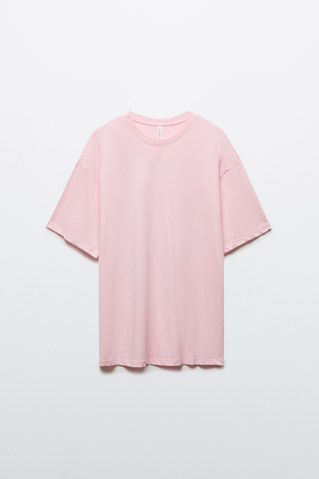 Футболка oversize с принтом-надписью - цвет розовый - 7