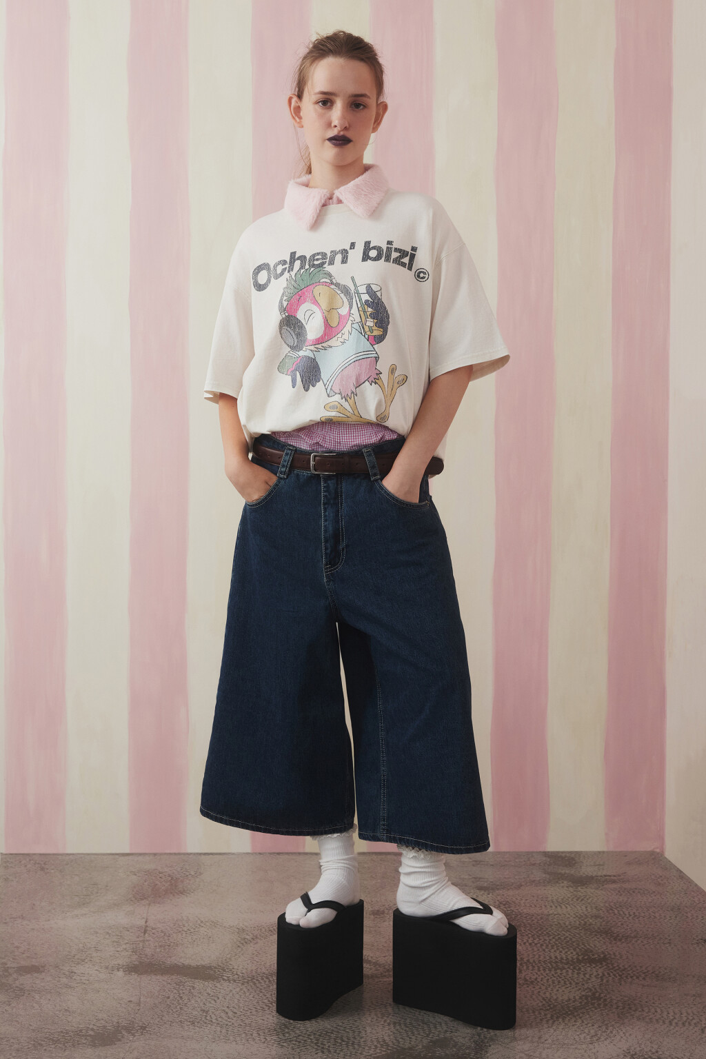 Футболка унисекс вареная с принтом - цвет бежевый - 4