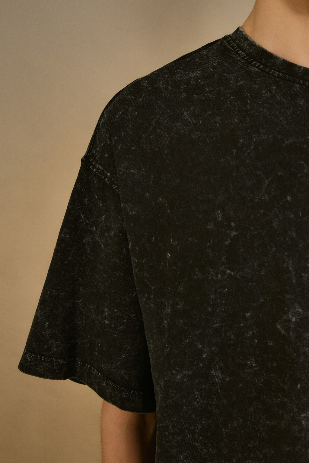 Футболка с вареным эффектом - цвет серый - 5