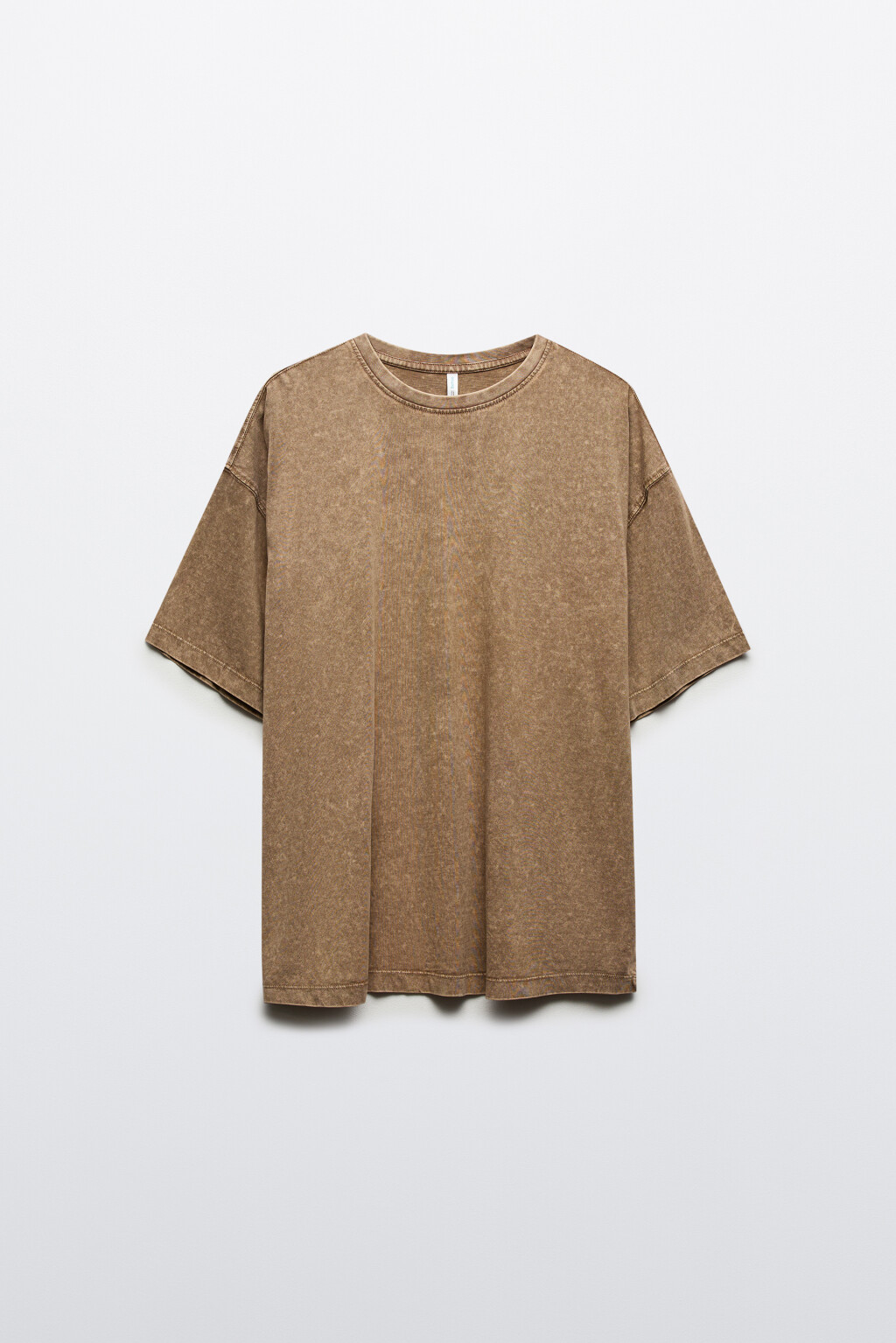 Футболка с вареным эффектом - цвет бежевый - 7