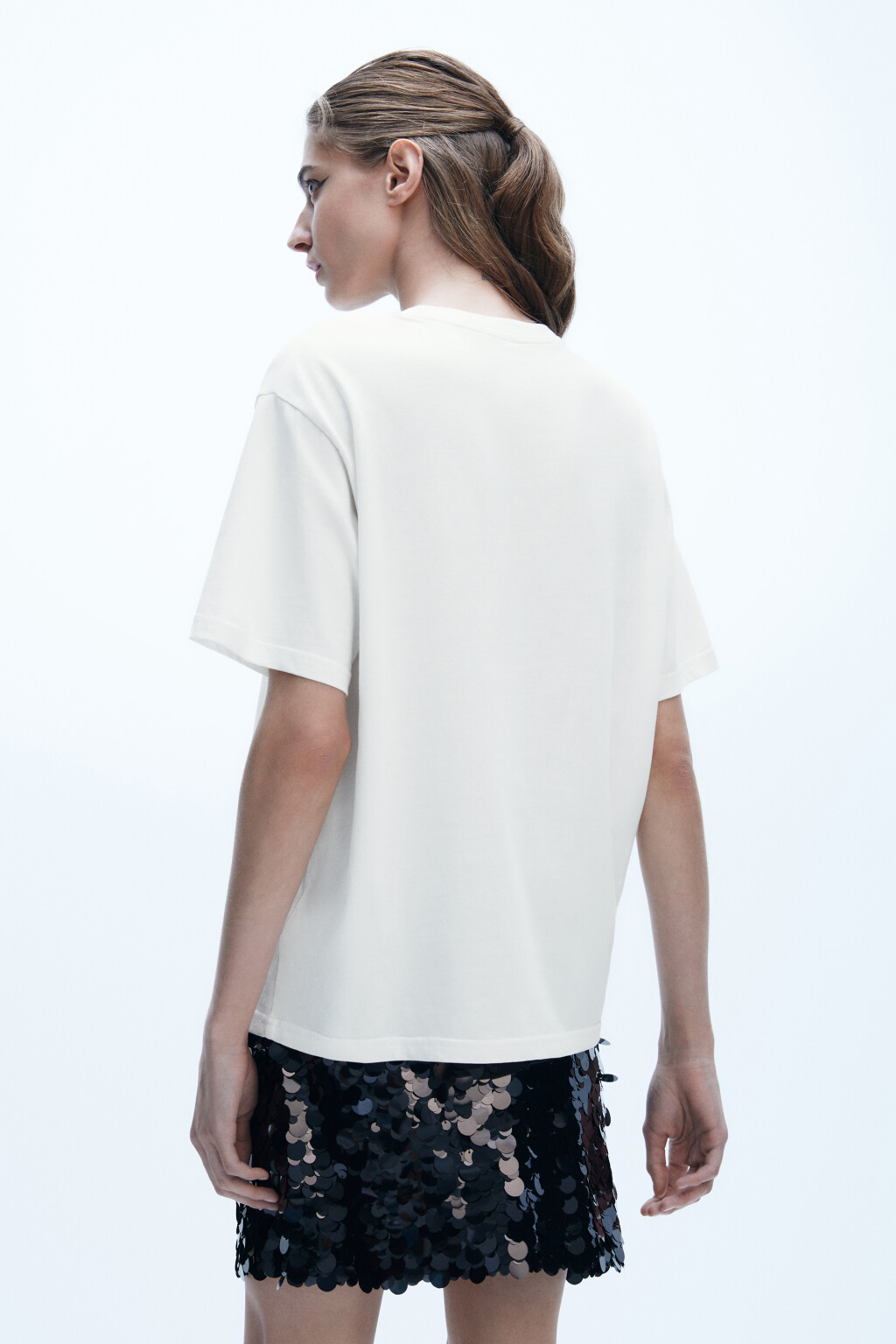 Футболка новогодняя с надписью - цвет белый - 3