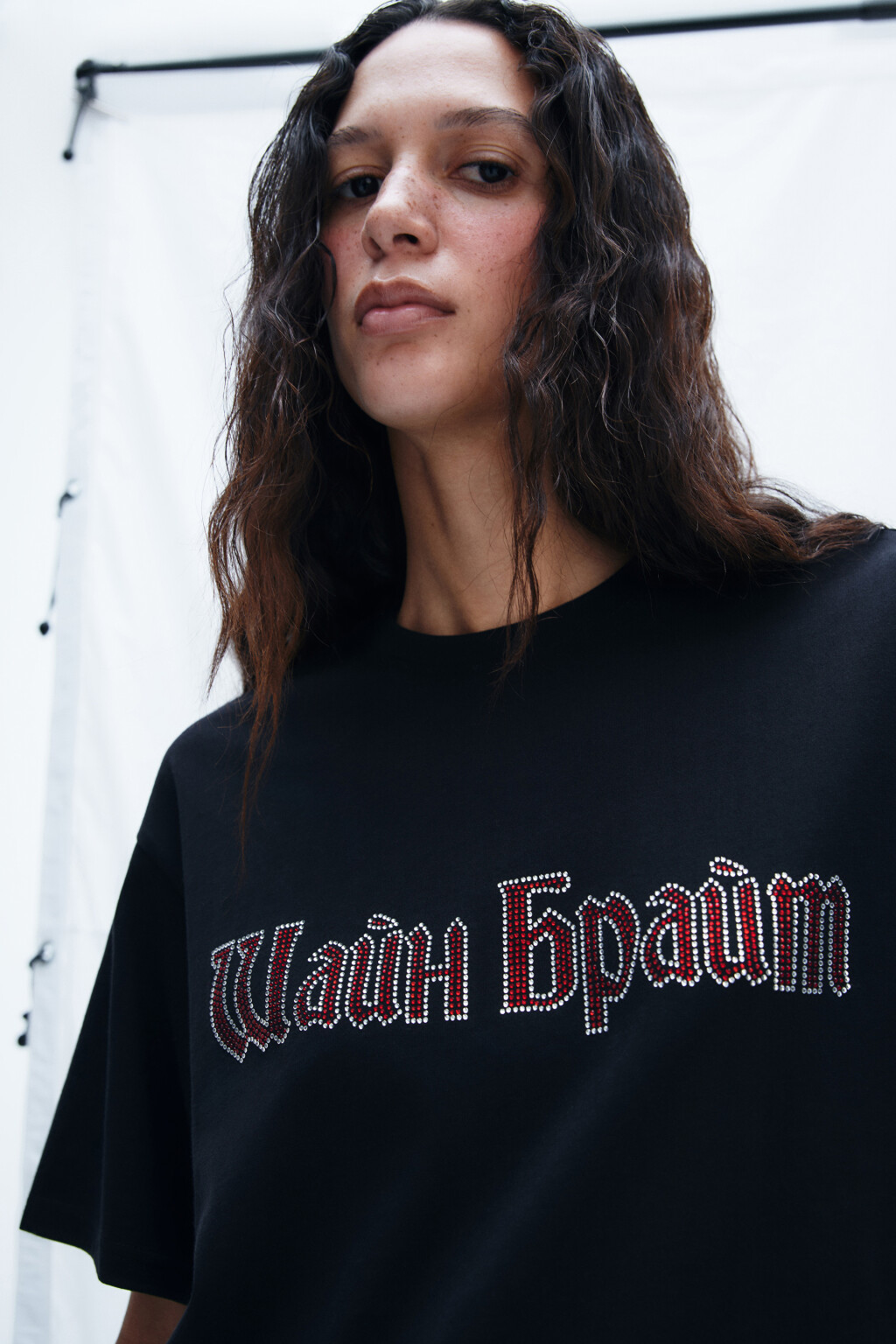 Футболка новогодняя с надписью - цвет черный - 5