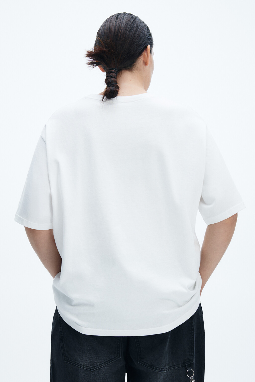 Футболка новогодняя с надписью - цвет белый - 3