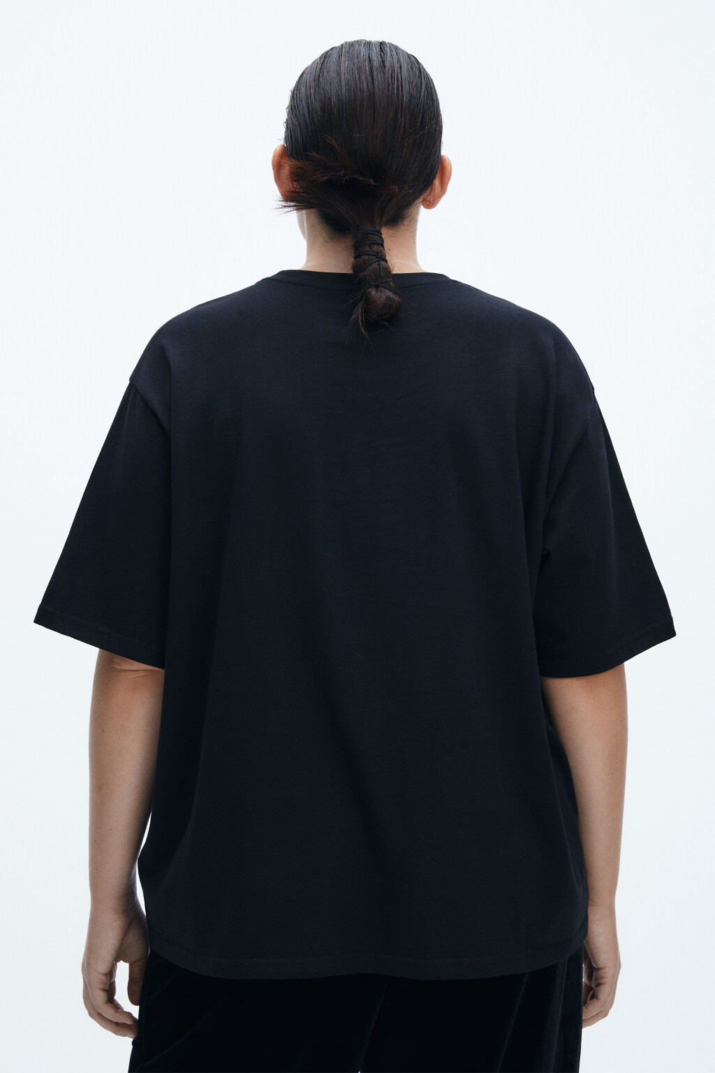 Футболка новогодняя с надписью - цвет черный - 3