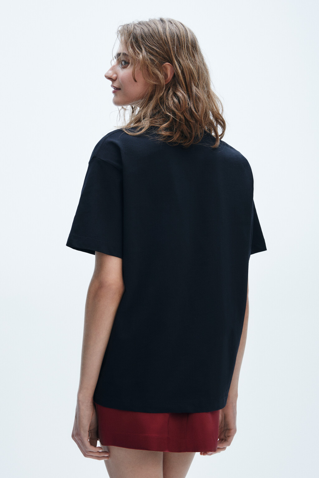 Футболка с новогодним принтом - цвет черный - 3