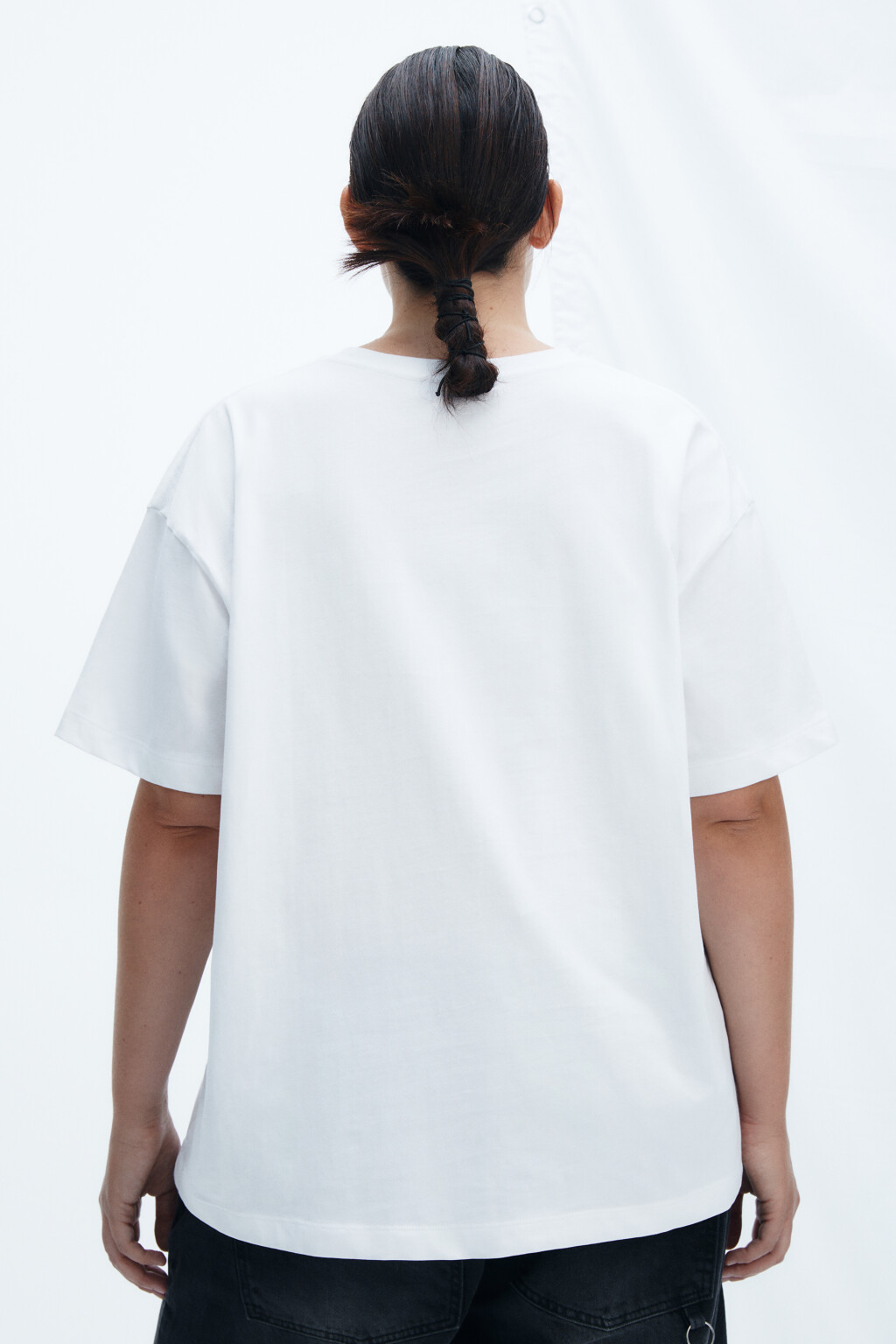 Футболка с новогодним принтом - цвет белый - 3