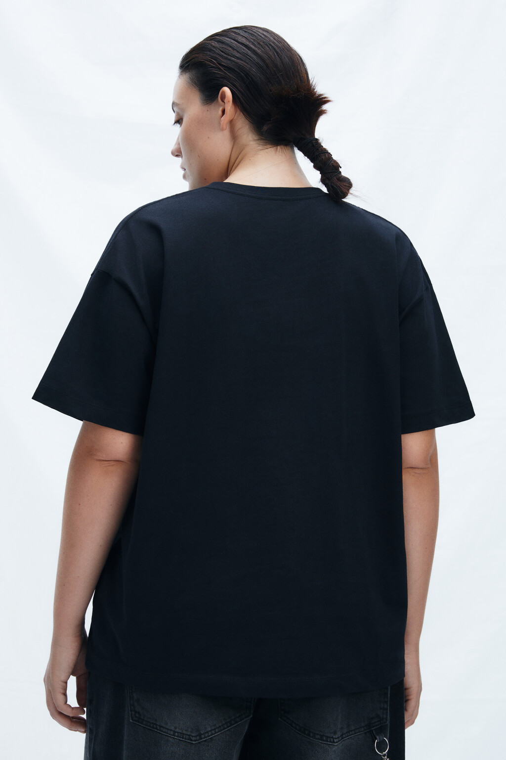 Футболка с новогодним принтом - цвет черный - 3